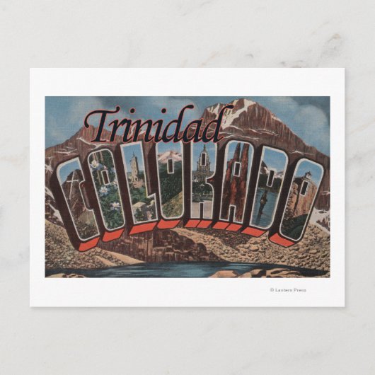 Trinidad, Colorado - Große Briefszenen Postkarte (Vorderseite)