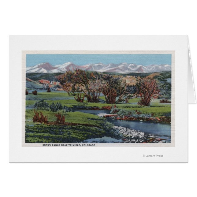 Trinidad, Colorado - Snowy Range & Valley View (Vorderseite (Horizontal))