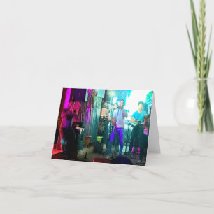 Trinidad Cuba Jazz-Band Dankeskarte