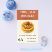 Trinidad Doubles Authentischer Geschmack Kleinunte Flyer (Einzeln)