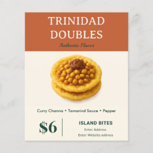 Trinidad Doubles Karibisches Lebensmittelgeschäft  Flyer