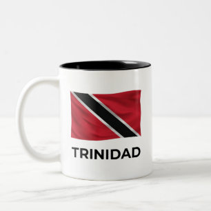 Trinidad Einfache Flagge Täglicher Stolz Zweifarbige Tasse