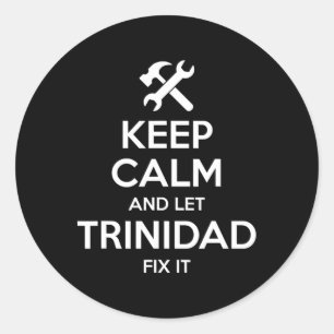Trinidad Fix Zitat Lustiger Geburtstag Personalisi Runder Aufkleber