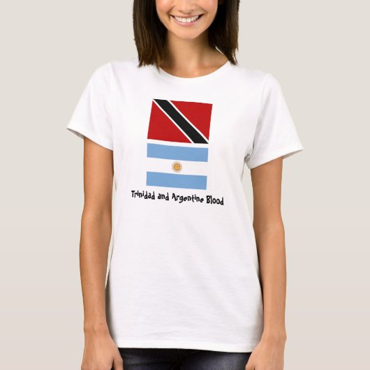 Trinidad_flag, Argentina_flag, Trinidad und Arg… T-Shirt (Vorderseite)