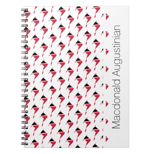 TRINIDAD FLAG Custom Add Name Notebook Journal Notizblock (Vorderseite)