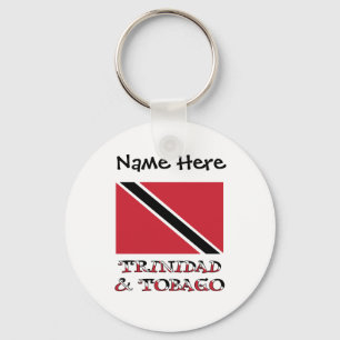 Trinidad-Flagge Trinidad und Tobago Personalisiert Schlüsselanhänger
