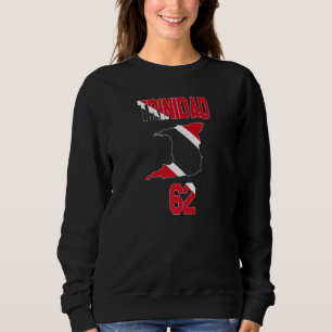 Trinidad Independence Day Flag Caribbean Soca Carn Sweatshirt