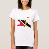 Trinidad Jamaica Design - Karte T-Shirt (Vorderseite)