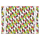 TRINIDAD JAMAICA Flag Geeignete Schrift Tischdecke (Vorderseite (Horizontal))