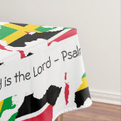 TRINIDAD JAMAICA Flag Geeignete Schrift Tischdecke (Beispiel)