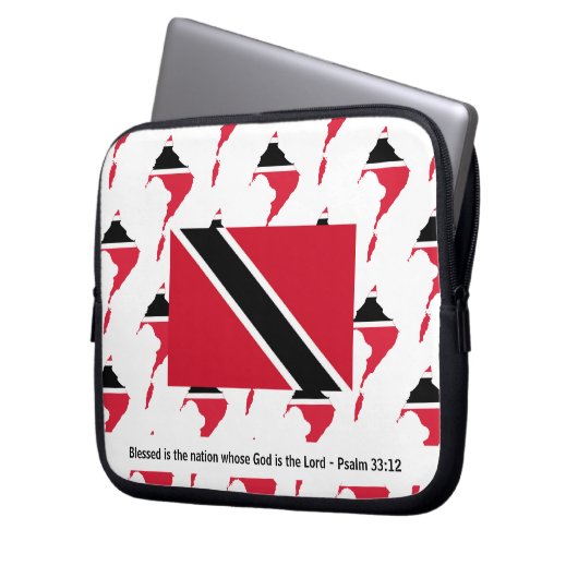 TRINIDAD TOBAGO Christlich Laptopschutzhülle (Vorderseite Links)