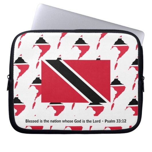 TRINIDAD TOBAGO Christlich Laptopschutzhülle (Vorderseite)