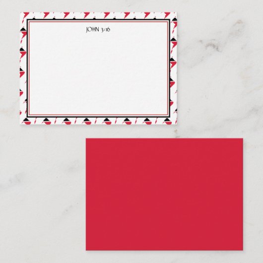 TRINIDAD TOBAGO Christlich Scripting Custom Mitteilungskarte (Vorne/Hinten)