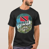 "Trinidad & Tobago Est. 1962" Strand mit Flagge T-Shirt (Vorderseite)