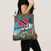 "Trinidad & Tobago Est. 1962" Strand mit Flagge Tasche (Von Nahem)