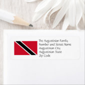 TRINIDAD TOBAGO FLAG Custom Return Address (Insitu)