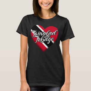 Trinidad Tobago Flag Herz Pride Tobagonian Trini T-Shirt