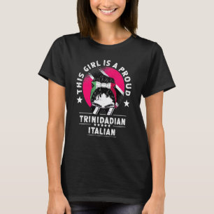 Trinidad & Tobago Flag Italien Große Frauen Mädche T-Shirt