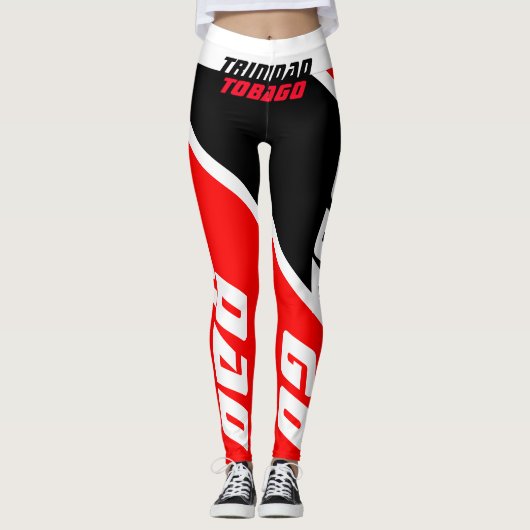 TRINIDAD TOBAGO FLAG LEGGINGS VON. HAVIC ACD (Vorderseite)