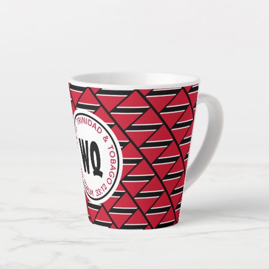 TRINIDAD TOBAGO FLAG MILCHTASSE (Rechte Ecke)