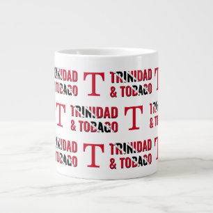 TRINIDAD TOBAGO FLAG Monogramm Jumbo-Tasse