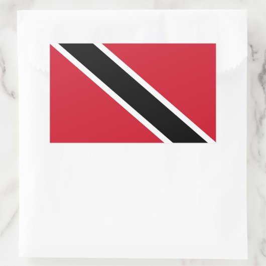 Trinidad Tobago Flag Rectangle Glossy Stickers (Tasche)
