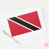 Trinidad Tobago Flag Rectangle Glossy Stickers (Umschlag)