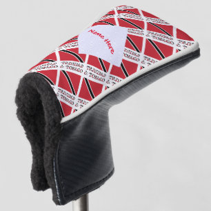 Trinidad Tobago-Flagge gekachelt rote Personalisie Golf Headcover