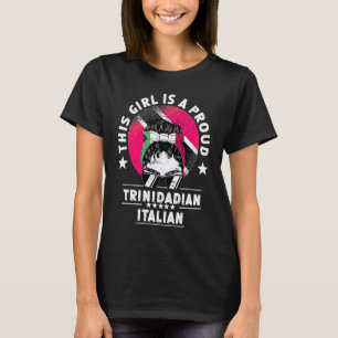Trinidad&Tobago-Flagge Italien Erwachsene Frauen M T-Shirt