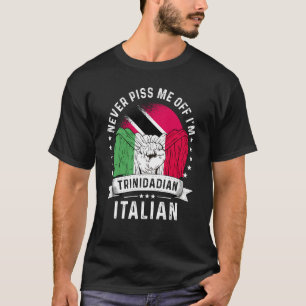 Trinidad&Tobago-Flagge Italien gewachsener Humor S T-Shirt
