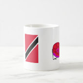 Trinidad & Tobago-Flagge & Pan  Kaffeetasse (Mittel)