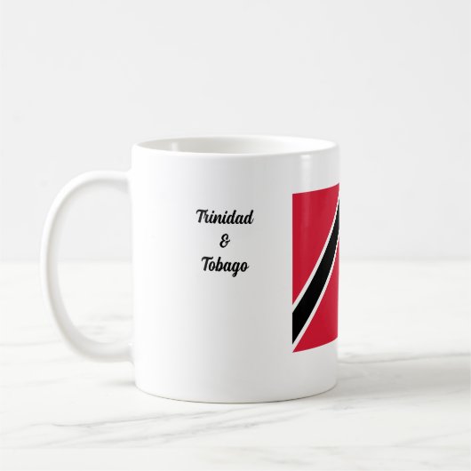 Trinidad & Tobago-Flagge & Pan  Kaffeetasse (Links)