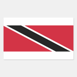 Trinidad Tobago-Flaggenaufkleber Rechteckiger Aufkleber