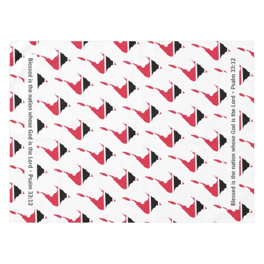 TRINIDAD & TOBAGO Gesegnete Nation Tischdecke (Vorderseite (Horizontal))