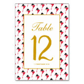 TRINIDAD TOBAGO Hochzeitsfeier Tischnummer (Vorderseite)