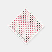 TRINIDAD & TOBAGO Karte Personalisiertes Schriftze Serviette (Ecke)