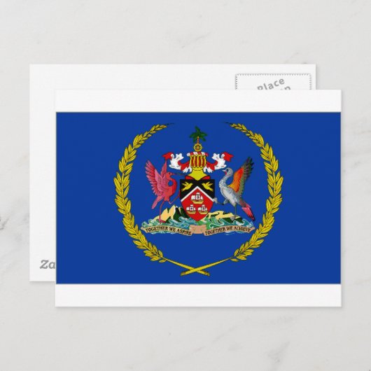 Trinidad Tobago Präsidentin Flag Postkarte (Vorne/Hinten)