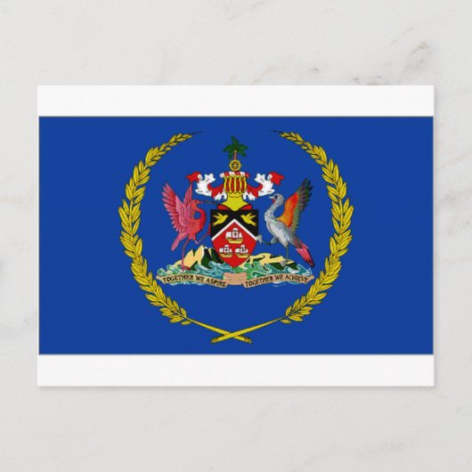 Trinidad Tobago Präsidentin Flag Postkarte (Vorderseite)