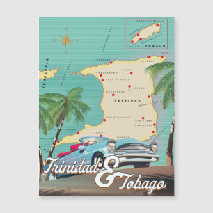 Trinidad & Tobago Reiseplakat Magnetkarte