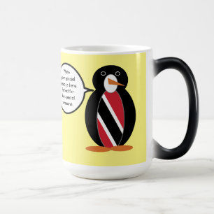 Trinidad Tobago Sprechende Ms. Pinguin Personalisi Verwandlungstasse