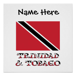 Trinidad-Tobago Trinidad Flag Personalisiertes Pos Poster