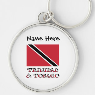 Trinidad-Tobago Trinidad-Flagge Personalisiert Schlüsselanhänger