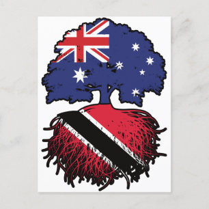 Trinidad Tobago Trinidadian Australien Postkarte