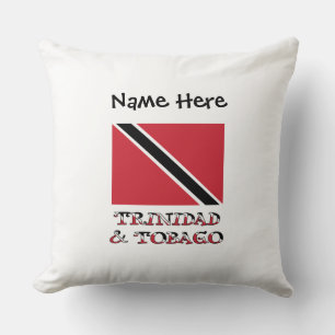Trinidad Tobago und Trinidadian Flagge Personalisi Kissen