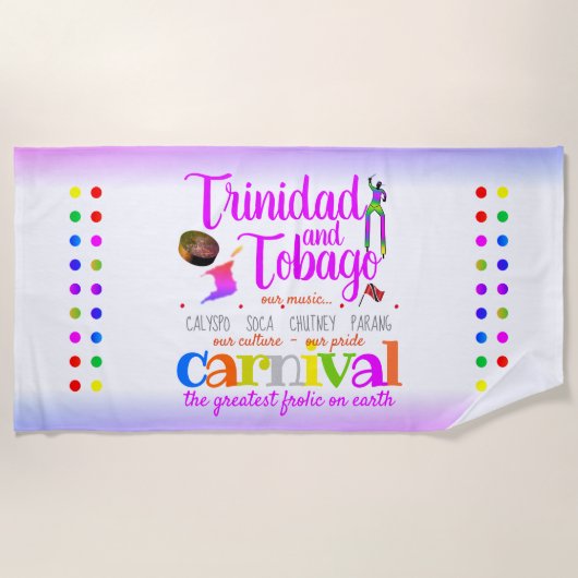 Trinidad & Tobago - Unsere Kultur Unser Stolz (WEI Strandtuch (Vorderseite)
