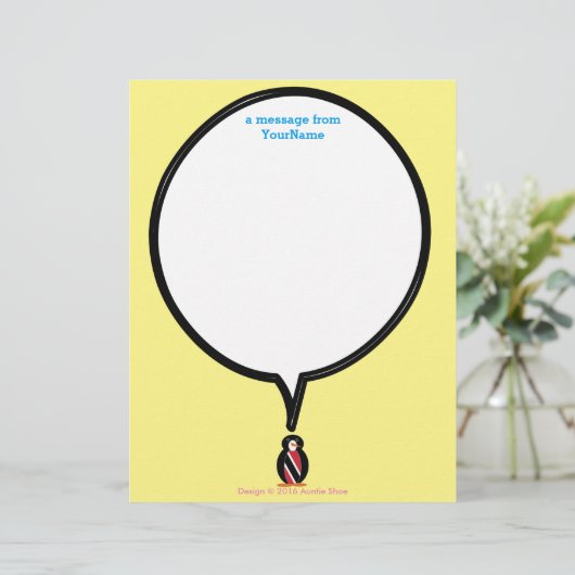 Trinidad Tobago Vortrag Frau Penguin Stationery (Stehend Vorderseite)