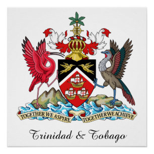 Trinidad-Tobago-Wappen Poster