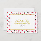 TRINIDAD TOBAGO Wedding RSVP Response Card (Rückseite)