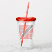 Trinidad u. Tobago Acryltrinkbecher (Rückseite)