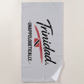 Trinidad Unapologetically Pride GRAU Strandtuch (Vorderseite)
